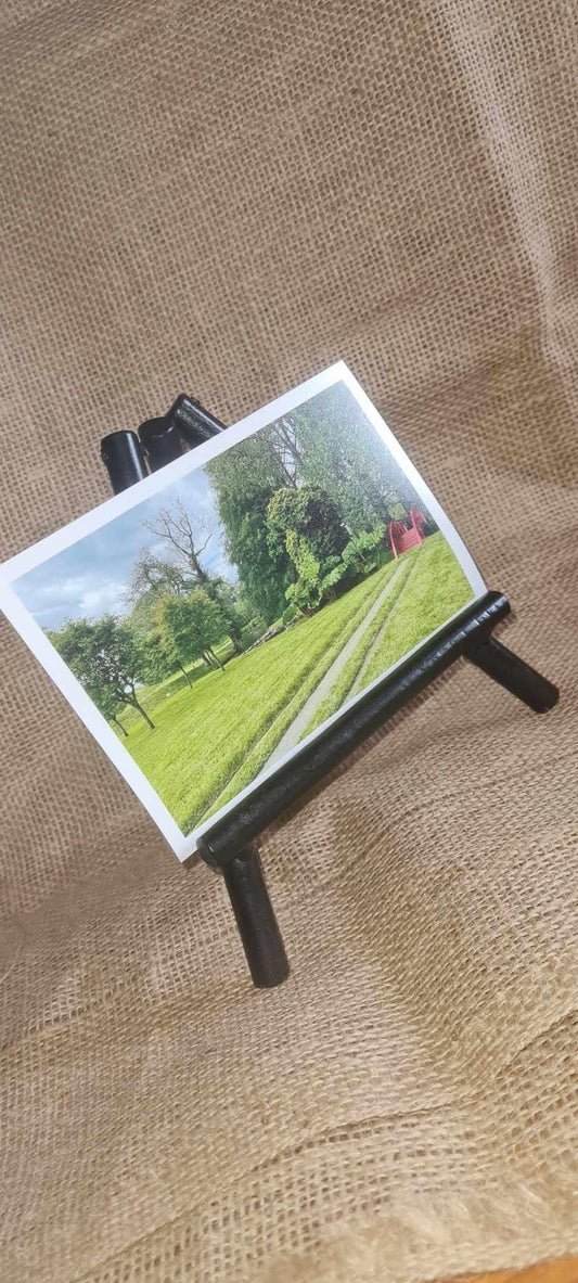 Steel A frame table display easel, Vinyl record display stand, photograph display stand